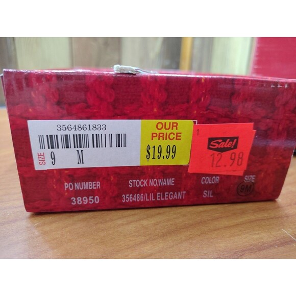 Chelsea Moreland Shoes Silver Glitter Rhinestone Girls 9M Lil Elegant Stunning - Picture 2 of 7